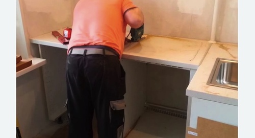Сборка кухонного гарнитура. Чита